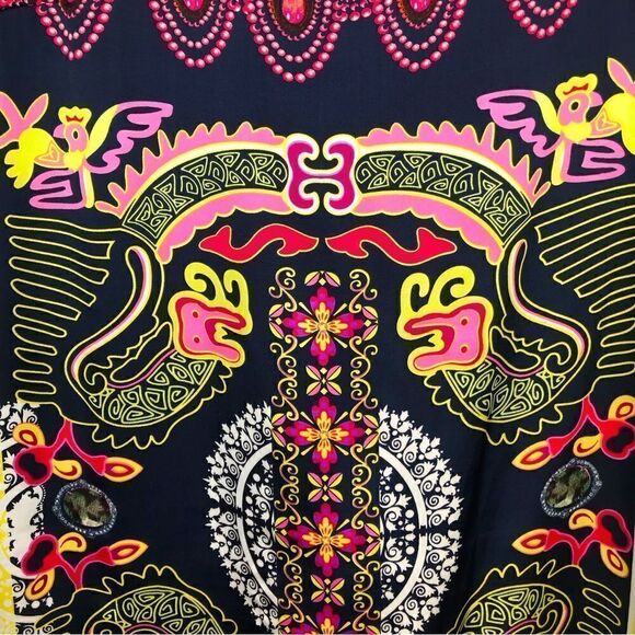 Aryeh Colorful Medallion Graphic Print Sheath Dress - Picture 12 of 16